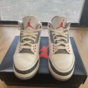 🔥 Air Jordan 3 Retro “Fire Red” (2022) – OG Colorway  Excellent Condition SZ 10